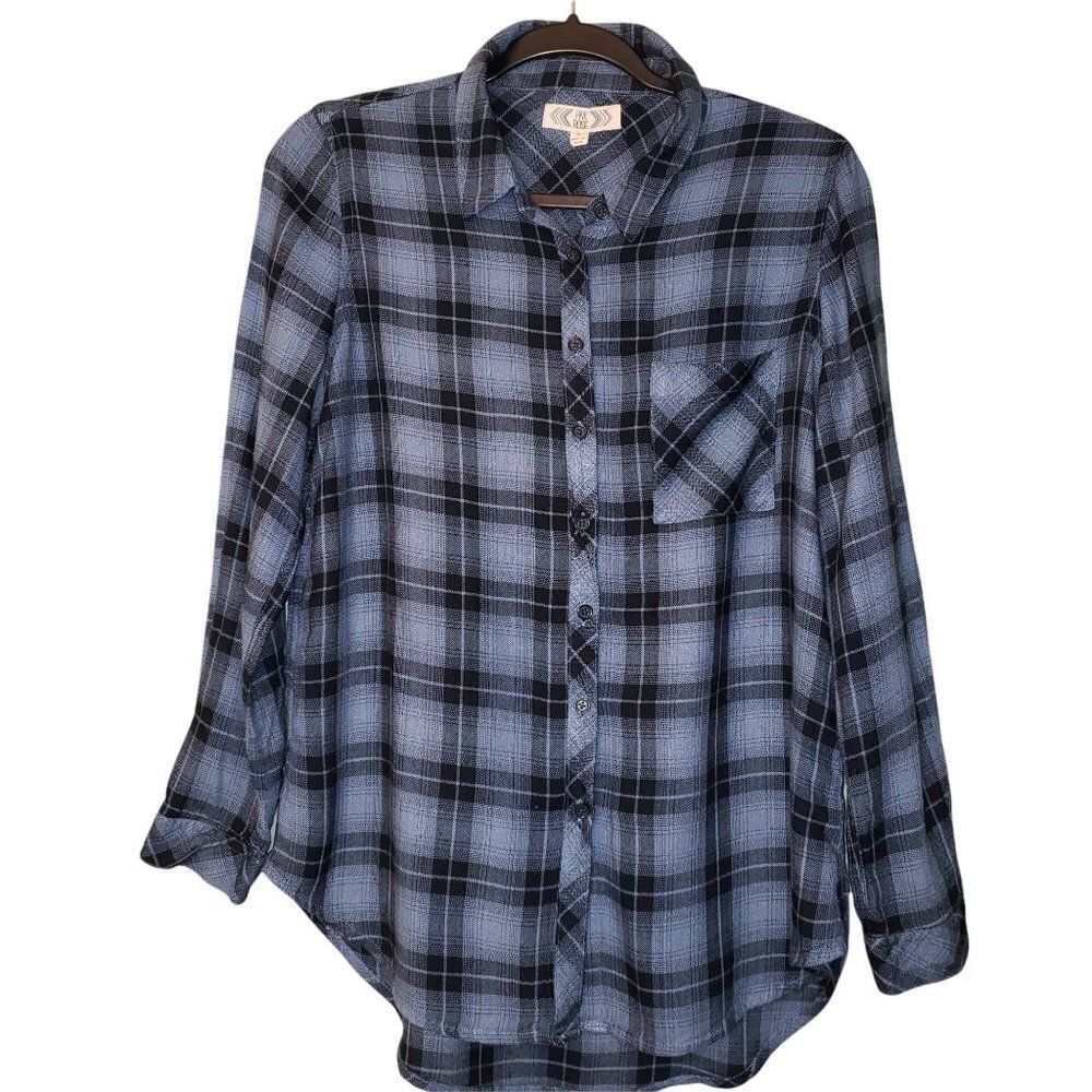 Pink Rose L Button Down